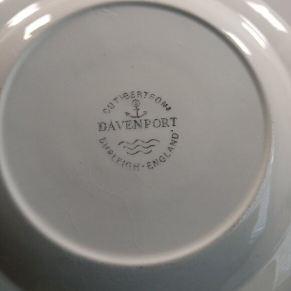 Cuthbertson's Burleigh Davenport Set Of Strawberry Grape Leaf White Dinnerware - Picture 2 of 4